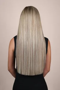 Joe Raad Hair Extensions – Champagne Blonde Model - Image 3